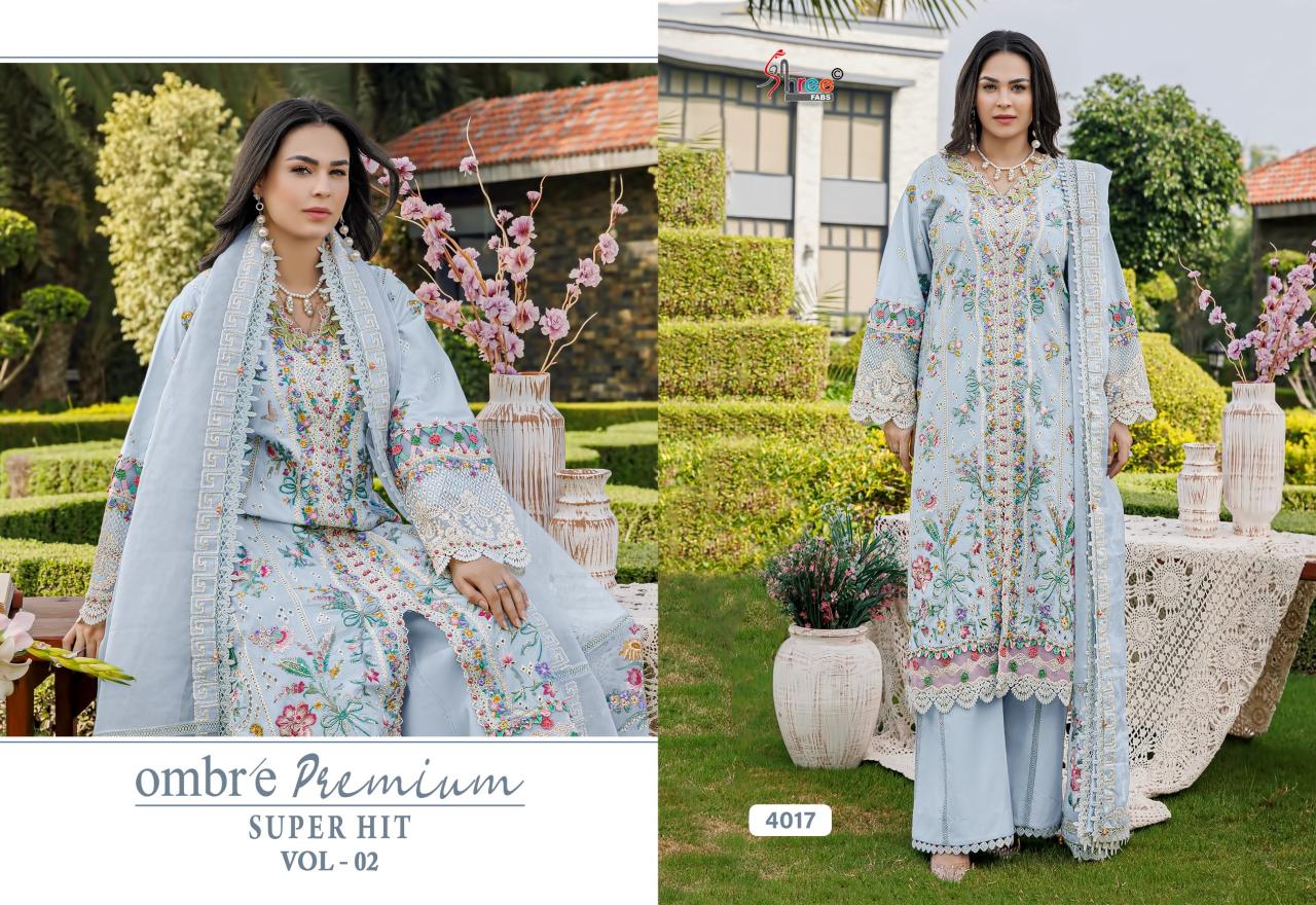 Shree Fabs Ombre Premium Super Hit vol 2 catalog pakistani suits wholesale suppliers in delhi