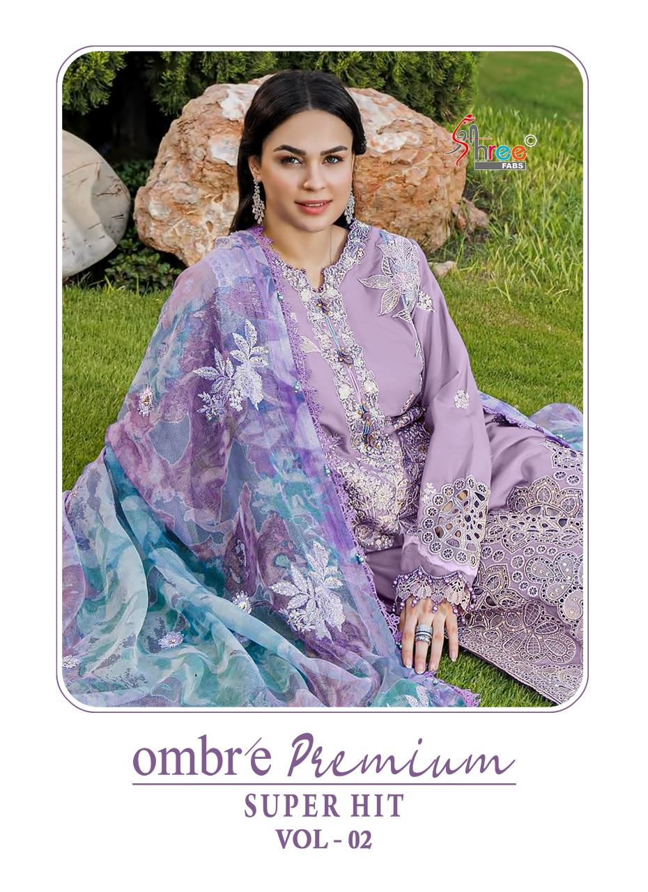 Shree Fabs Ombre Premium Super Hit vol 2 catalog pakistani suits wholesale suppliers in delhi