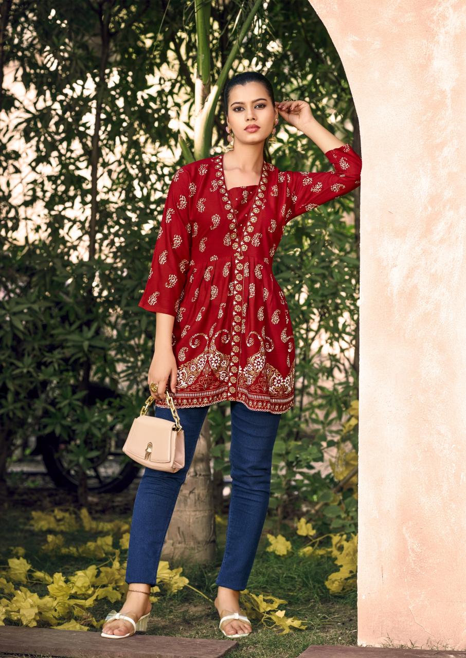 Shreen Western 4 You catalog digital print kurtis wholesale