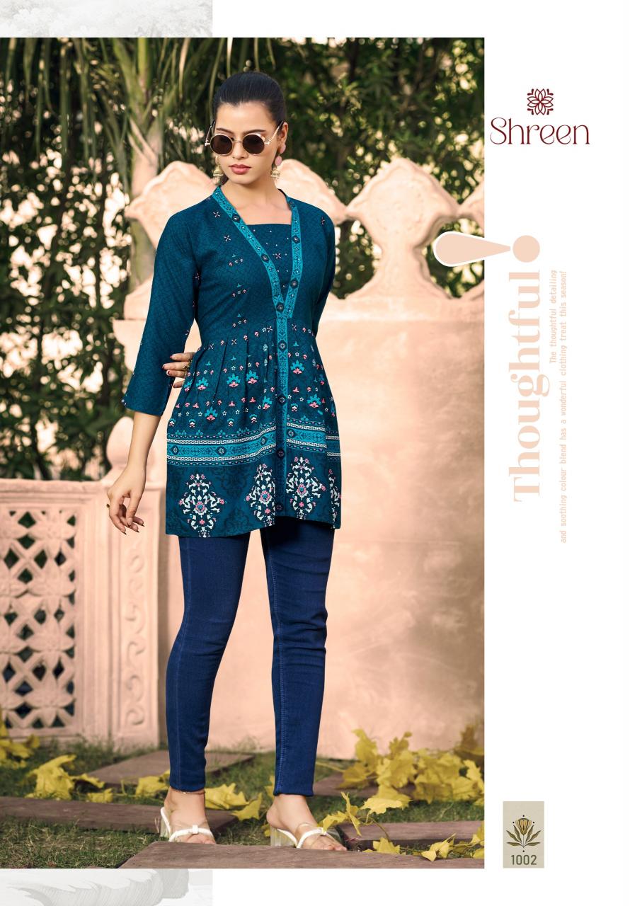 Shreen Western 4 You catalog digital print kurtis wholesale
