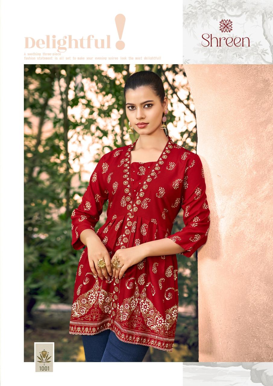 Shreen Western 4 You catalog digital print kurtis wholesale