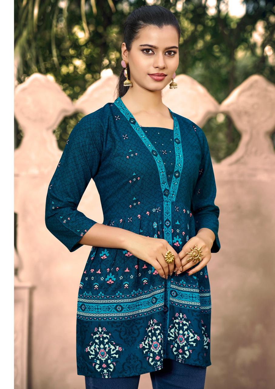 Shreen Western 4 You catalog digital print kurtis wholesale
