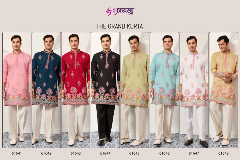 Shubhvastra The Grand Kurta catalog mens Thread Work Kurta And Pant