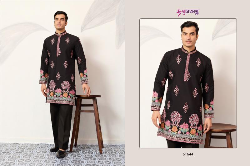 Shubhvastra The Grand Kurta catalog mens Thread Work Kurta And Pant