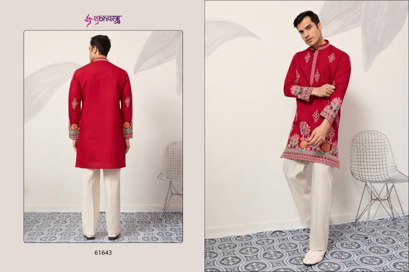 Shubhvastra The Grand Kurta catalog mens Thread Work Kurta And Pant