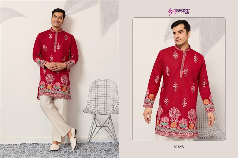 Shubhvastra The Grand Kurta catalog mens Thread Work Kurta And Pant