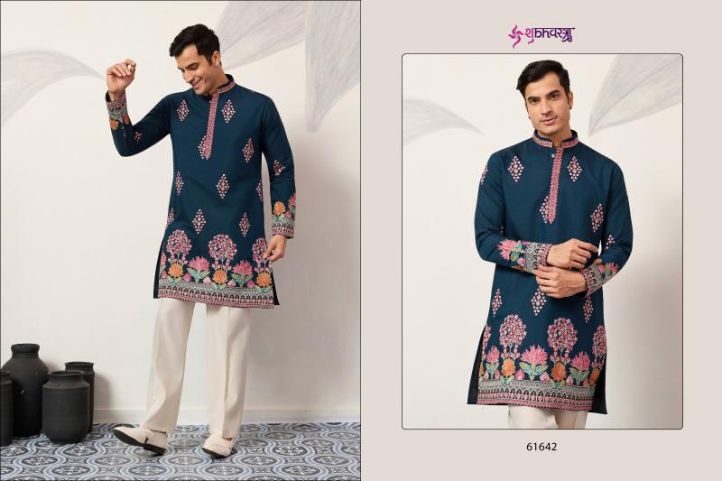 Shubhvastra The Grand Kurta catalog mens Thread Work Kurta And Pant