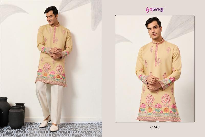 Shubhvastra The Grand Kurta catalog mens Thread Work Kurta And Pant