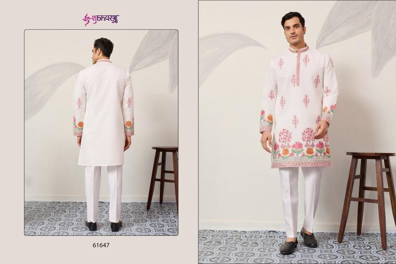 Shubhvastra The Grand Kurta catalog mens Thread Work Kurta And Pant