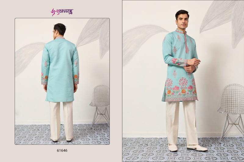 Shubhvastra The Grand Kurta catalog mens Thread Work Kurta And Pant