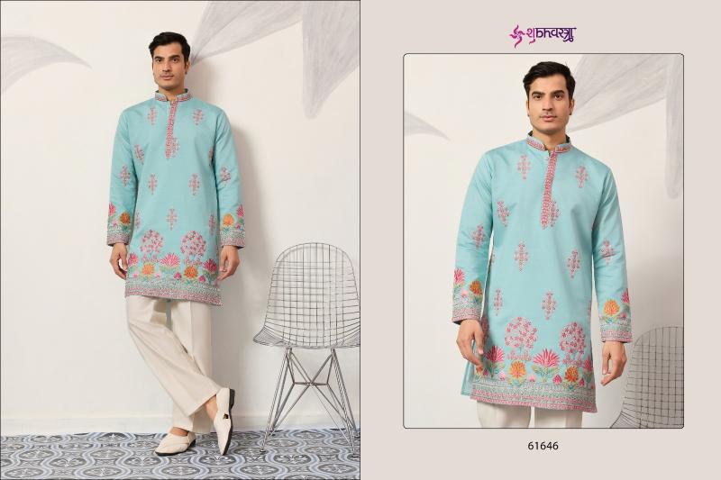 Shubhvastra The Grand Kurta catalog mens Thread Work Kurta And Pant