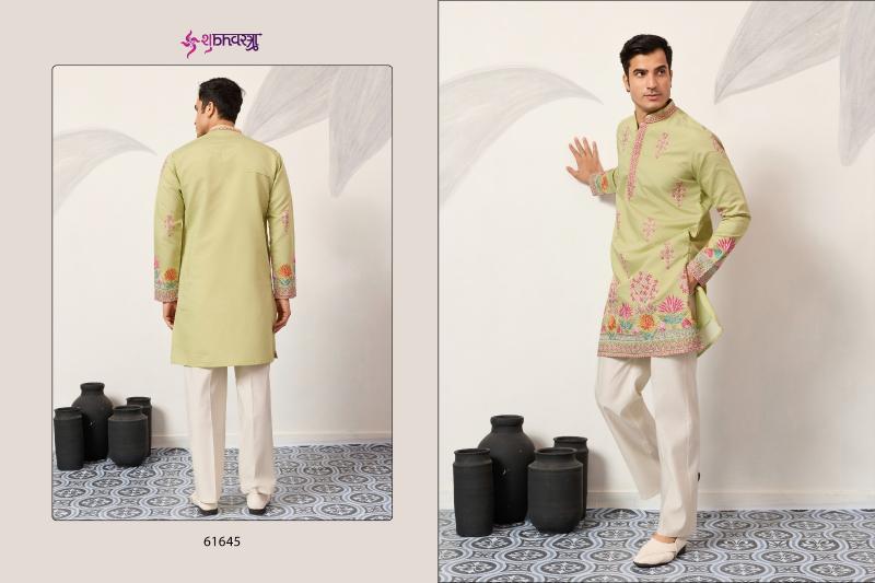 Shubhvastra The Grand Kurta catalog mens Thread Work Kurta And Pant