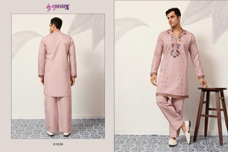 Shubhvastra V Neck Viraasat catalog mens kurta pajama wholesale surat