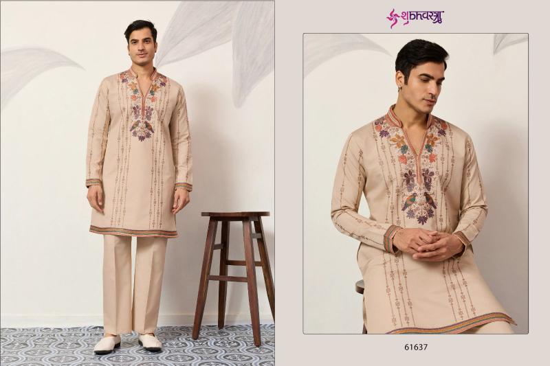 Shubhvastra V Neck Viraasat catalog mens kurta pajama wholesale surat