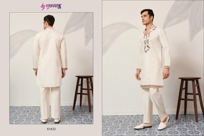Shubhvastra V Neck Viraasat catalog mens kurta pajama wholesale surat