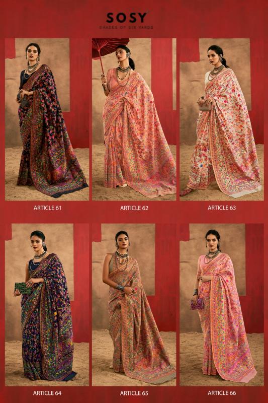 Sosy Chinar Pashmina vol 3 catalog anushka sarees surat price
