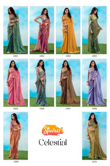 Stavan Celestial catalog vandana sarees surat