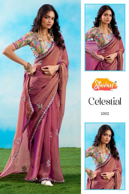 Stavan Celestial catalog vandana sarees surat