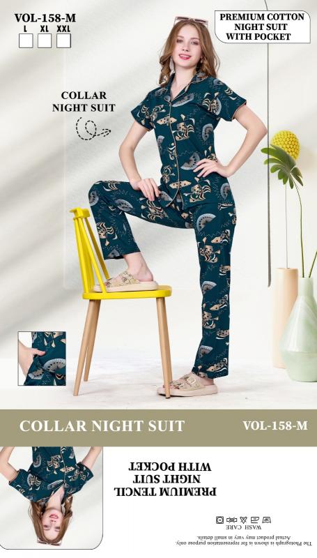 Summer Special COLLAR VOL.JC- 158 M catalog night dress surat wholesale
