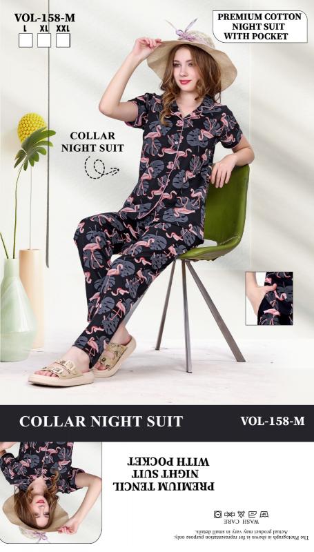 Summer Special COLLAR VOL.JC- 158 M catalog night dress surat wholesale