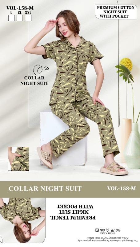 Summer Special COLLAR VOL.JC- 158 M catalog night dress surat wholesale