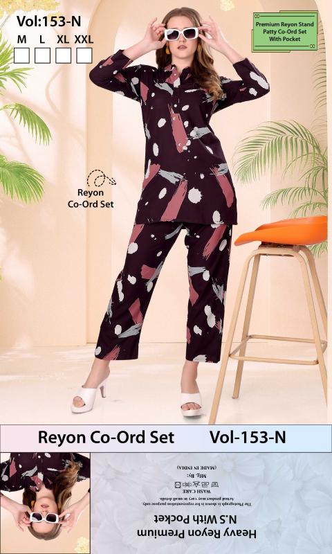 Summer Special VOL.Co-Ord Set JC- 153 N catalog night dress mumbai wholesaler 