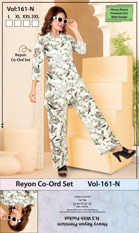 Summer Special VOL.Co-Ord Set JC- 161 N catalog co ord set style night dress 