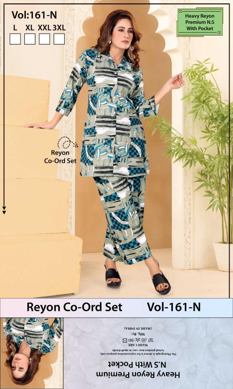 Summer Special VOL.Co-Ord Set JC- 161 N catalog co ord set style night dress 