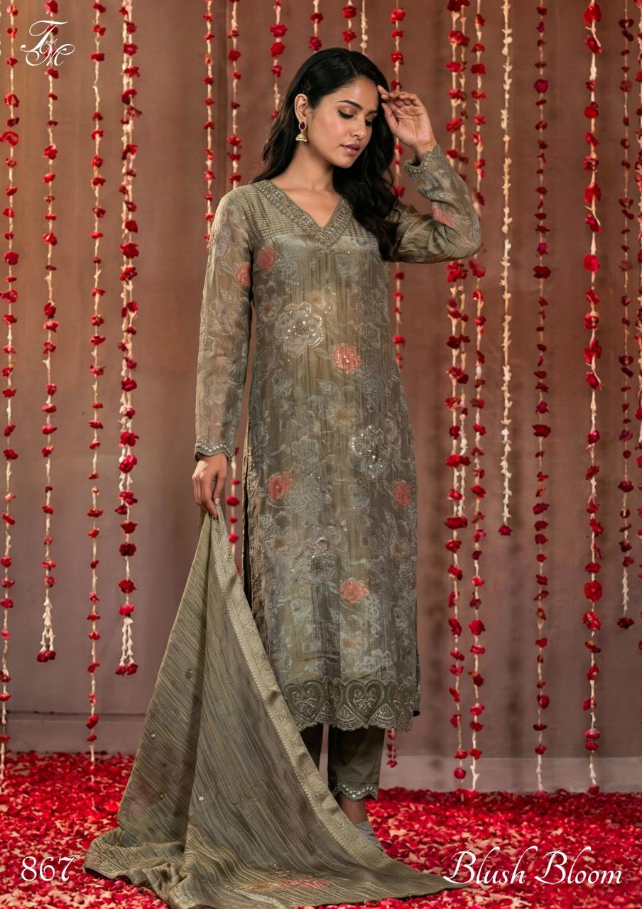 T&M Blush Bloom catalog salwar kameez wholesale