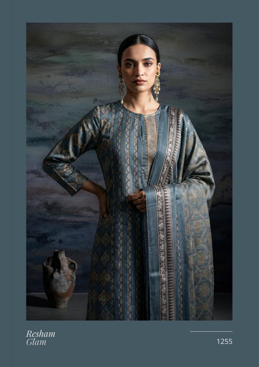 T&M Resham Glam catalog unstitched salwar kameez wholesalers in mumbai