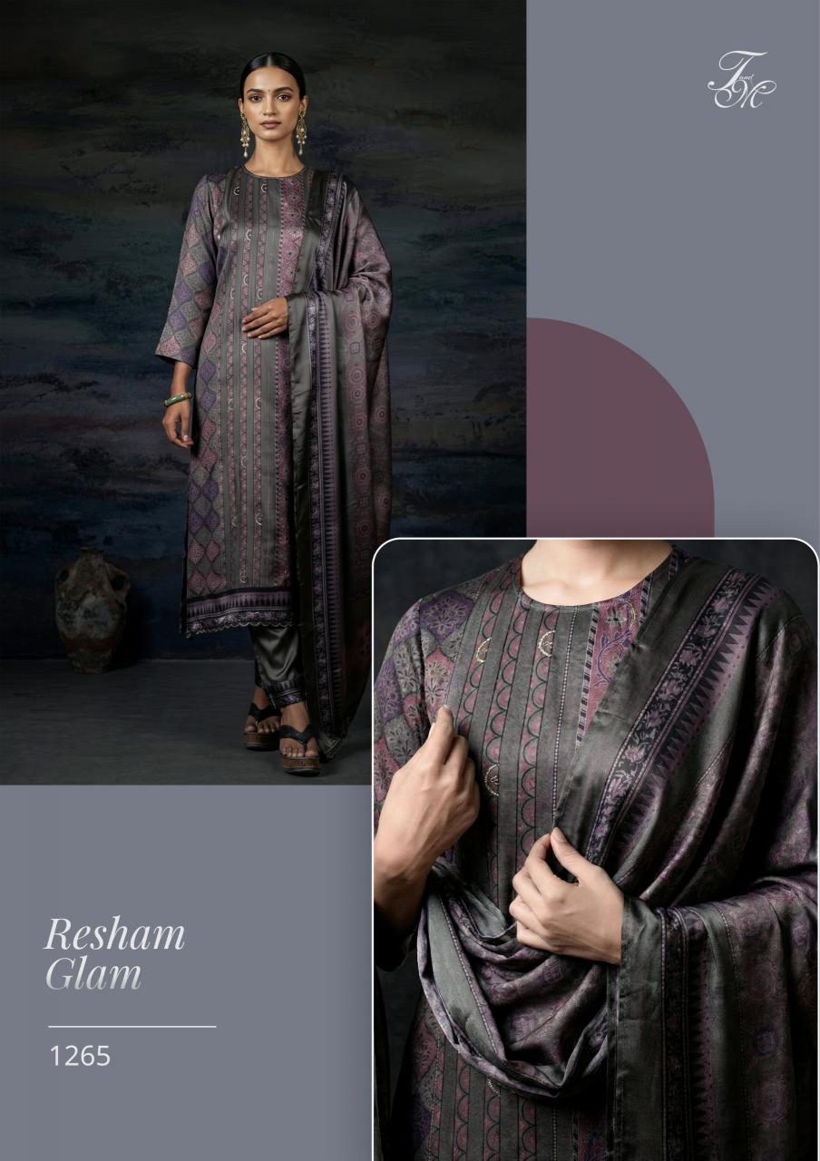 T&M Resham Glam catalog unstitched salwar kameez wholesalers in mumbai