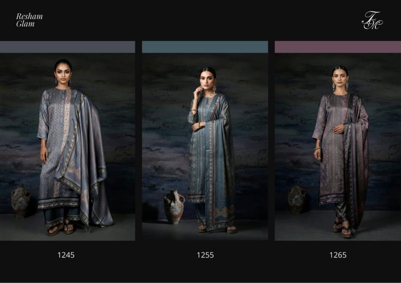 T&M Resham Glam catalog unstitched salwar kameez wholesalers in mumbai