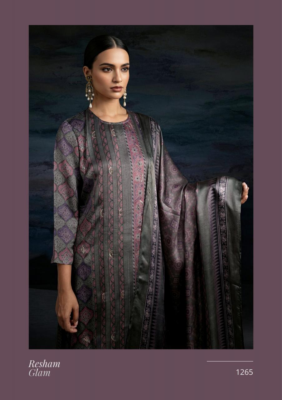T&M Resham Glam catalog unstitched salwar kameez wholesalers in mumbai