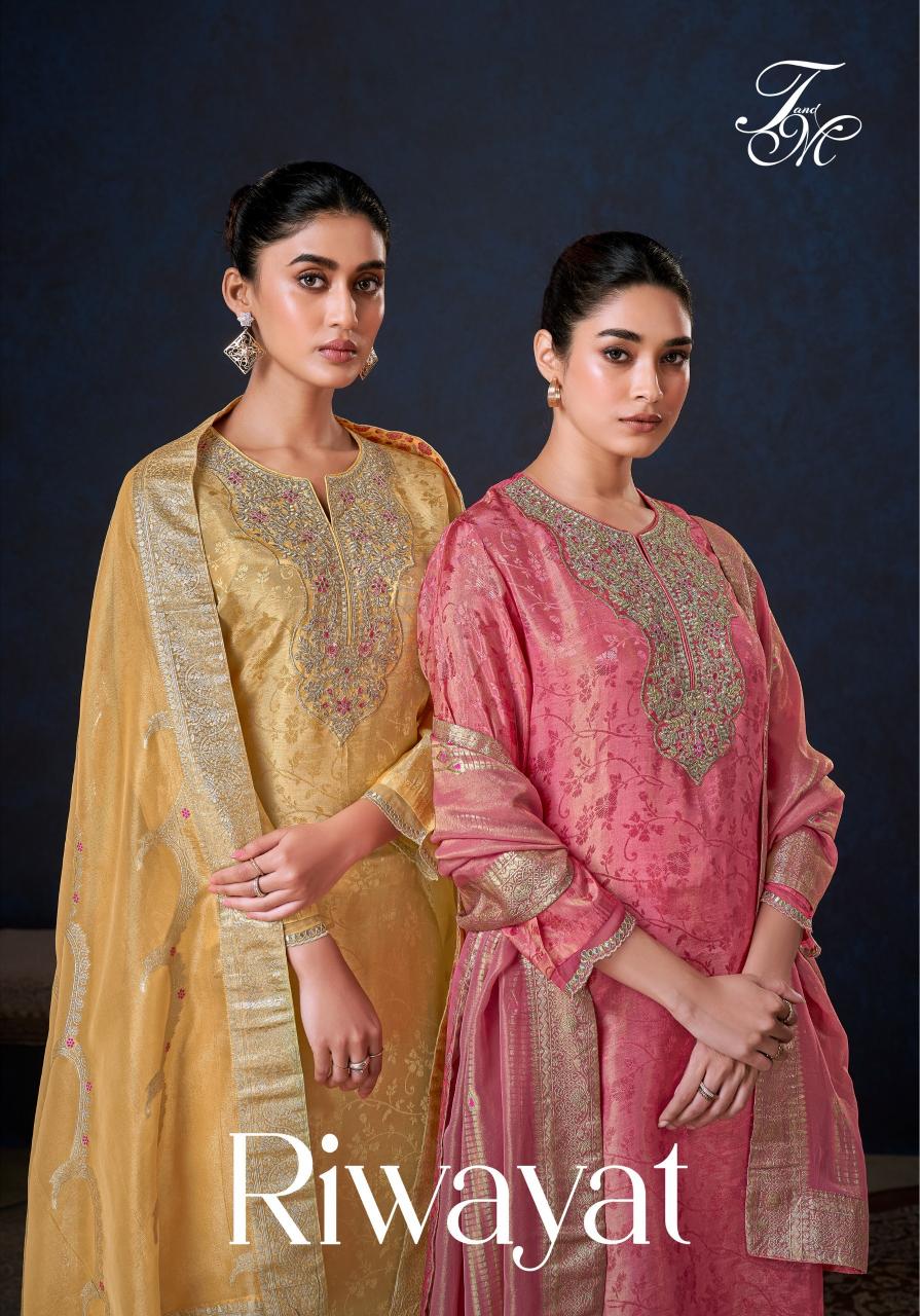 T&M Riwayat catalog salwar kameez wholesale ahmedabad