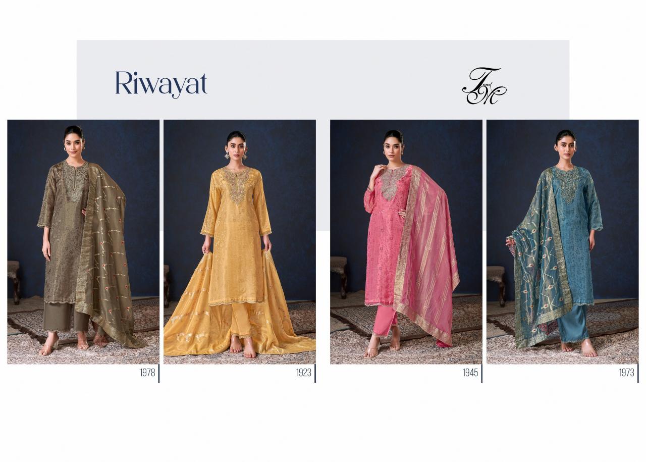 T&M Riwayat catalog salwar kameez wholesale ahmedabad