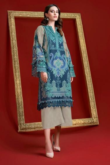 Taj 415 Catalog Chiffon Dupatta pakistani copy suits