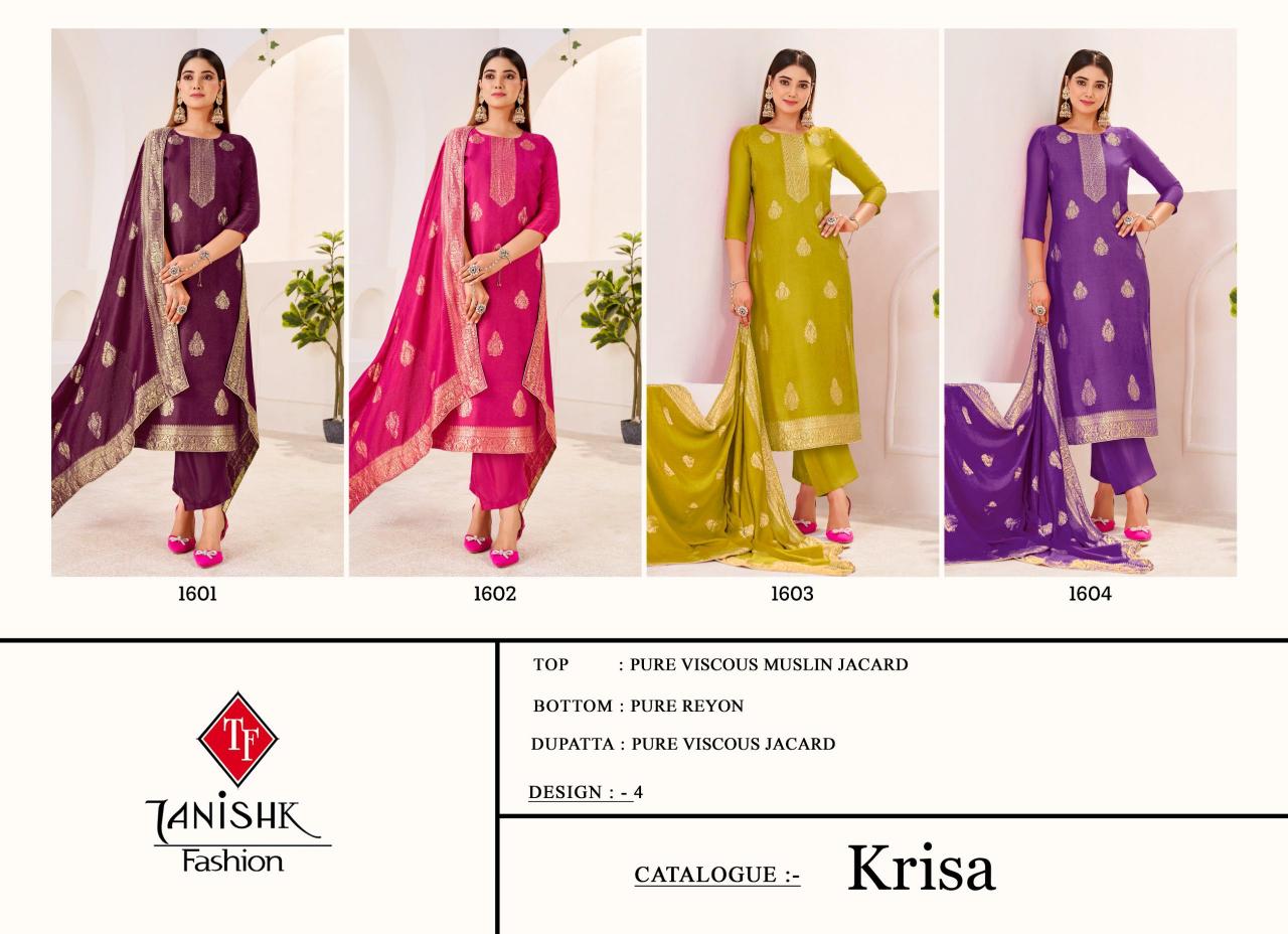 Tanishk Krisa catalog salwar kameez material wholesale