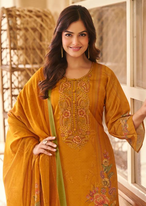 The Hermitage Shop Nisanka Miraal Luxury Lawn 26 catalog ludhiyana design salwar kameez wholesale exporter