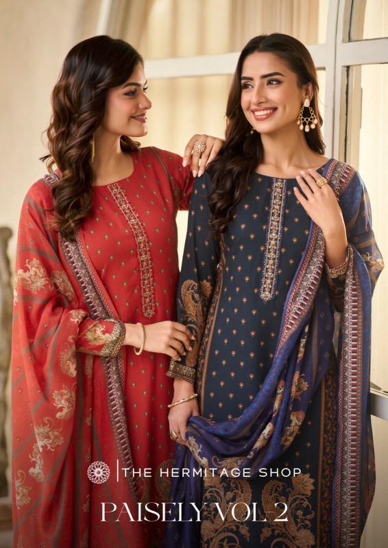 The Hermitage Shop Paisely vol 2 Catalog salwar kameez fabric wholesale
