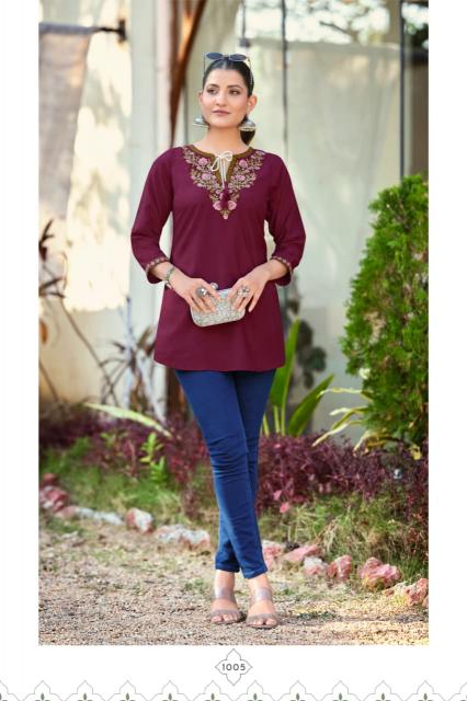 Tips & Tops Twinkle catalog short kurti with price
