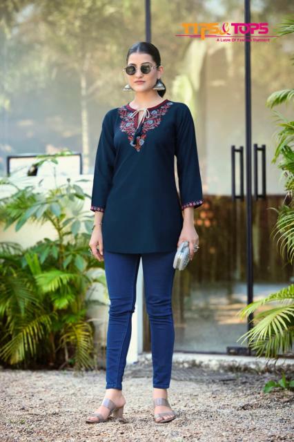 Tips & Tops Twinkle catalog short kurti with price