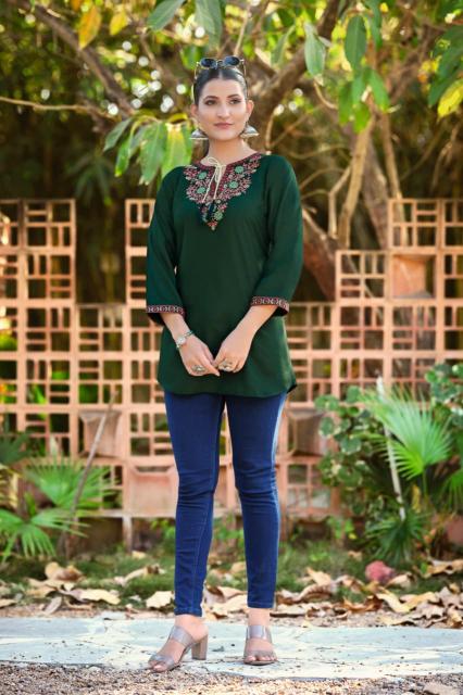 Tips & Tops Twinkle catalog short kurti with price