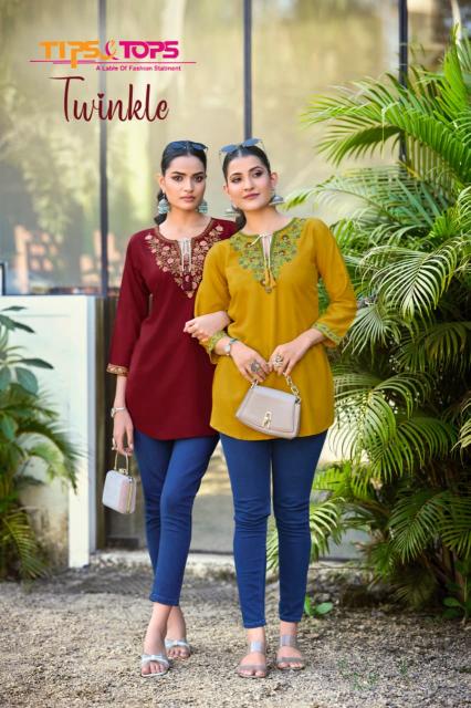 Tips & Tops Twinkle catalog short kurti with price