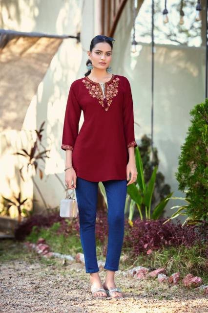 Tips & Tops Twinkle catalog short kurti with price