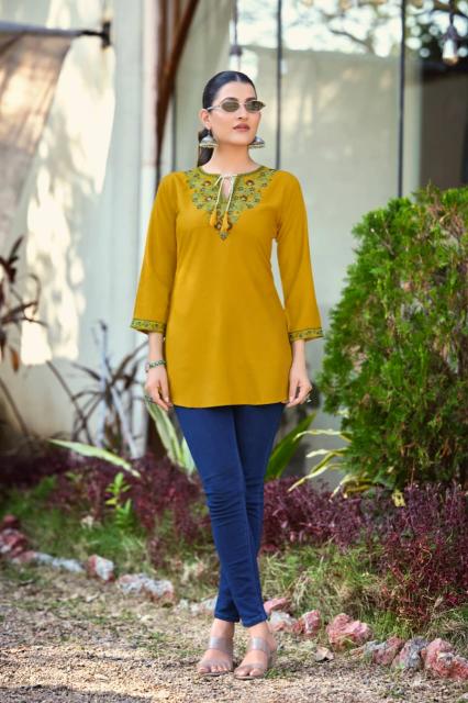 Tips & Tops Twinkle catalog short kurti with price