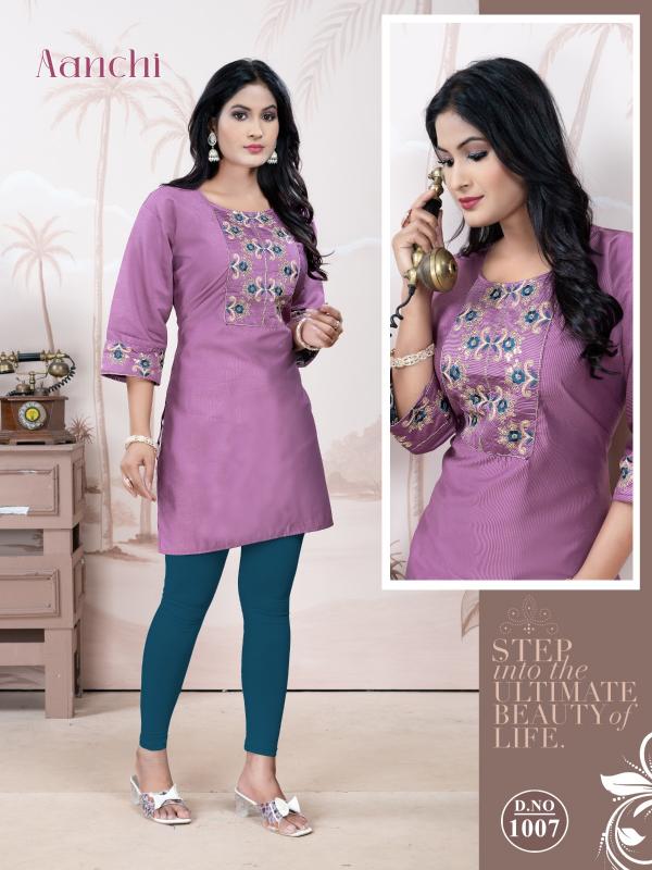 Trendy Aanchi vol 3 catalog womens kurtis wholesale
