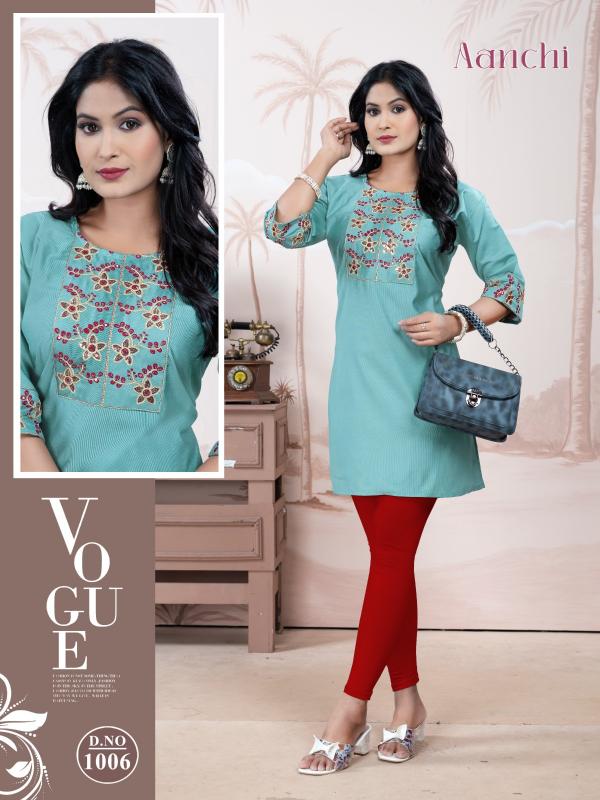 Trendy Aanchi vol 3 catalog womens kurtis wholesale