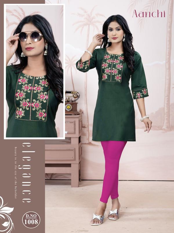 Trendy Aanchi vol 3 catalog womens kurtis wholesale