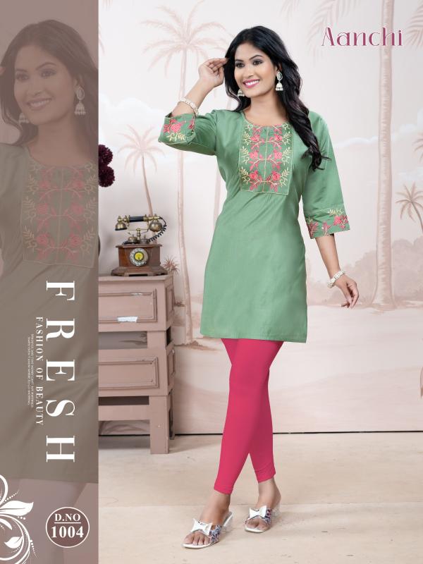 Trendy Aanchi vol 3 catalog womens kurtis wholesale