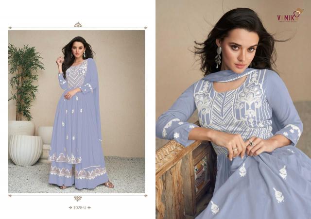 Vamika Lakhnavi Vol 5 (D.NO.1028R To 1028U) catalog wholesale kurtis